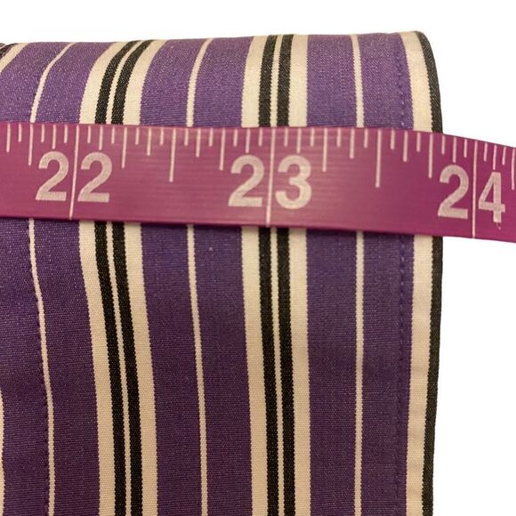 Lauren Ralph Lauren Purple and White Button Down Top Size XL - Picture 12 of 13